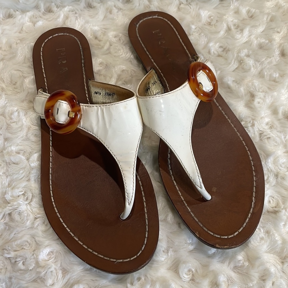 Prada sandals, women’s sz 36.5 EU
